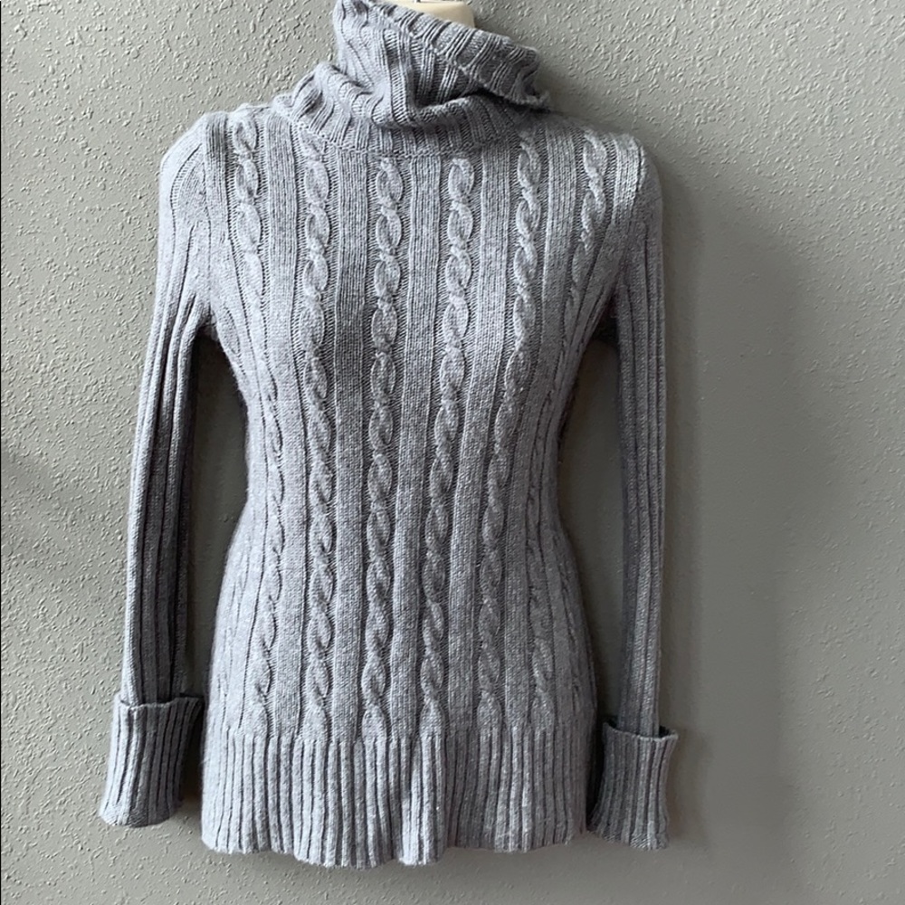 J.Crew cable knit turtleneck sweater